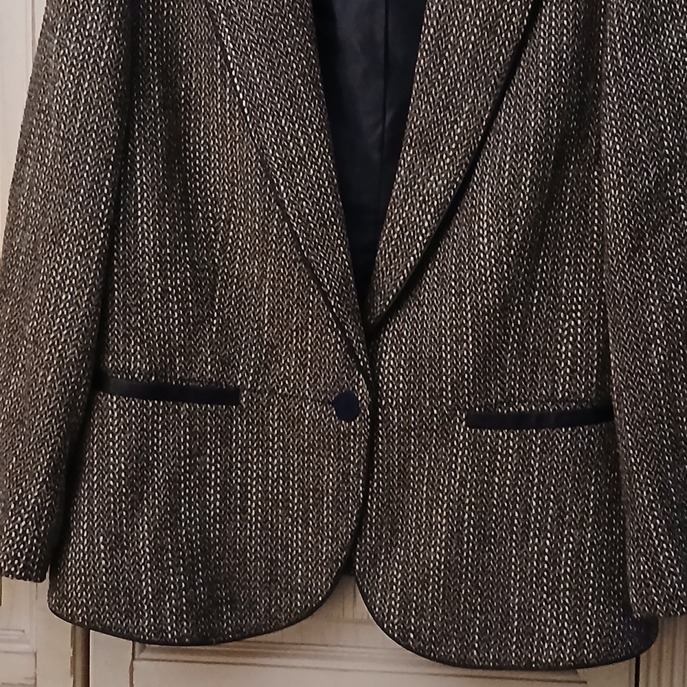 Women's Lafayette 148 New York  Tweed Blazer in Brown and tan